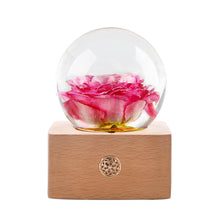 Load image into Gallery viewer, Red Rose Crystal Ball LED Night Light
