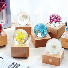 Load image into Gallery viewer, cool gifts for teens Blue Hydrangea Crystal Ball Bluetooth Speaker with LED Mood Light lightue
