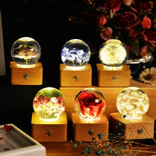 Load image into Gallery viewer, personalized gifts for her Dandelion Crystal Ball LED Night Light lightue
